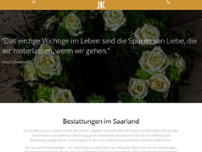 Bestattungs- & Beerdigungsinstitut J. Klein & Söhne GmbH website screenshot