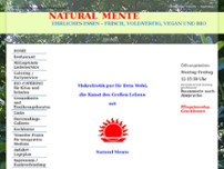 Natural'Mente - Makrobiotik Gastronomie GmbH website screenshot