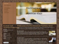 Rechtsanwalt Matthias Klein website screenshot