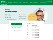 Website Screenshot DEVK Versicherungen: Michael Kother