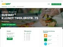 Website Screenshot Subway