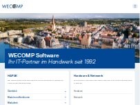 Website Screenshot WECOMP Software GmbH