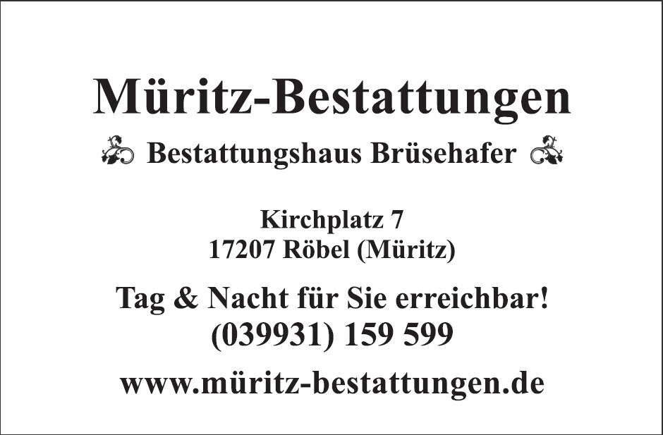 Müritz-Bestattungen Inh. T. Brüsehafer Logo