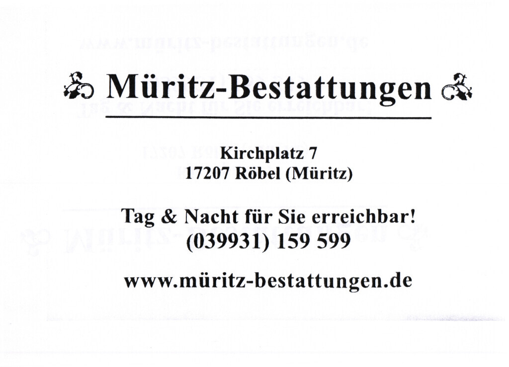 Bilder Müritz-Bestattungen Inh. T. Brüsehafer