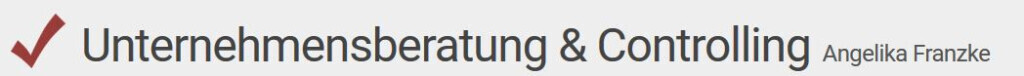 Unternehmensberatung & Controlling Angelika Franzke Logo