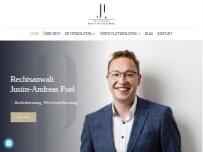 Website Screenshot Rechtsanwalt Justin-Andreas Poel