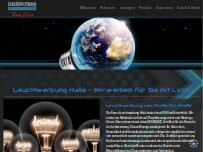 Website Screenshot Leuchtwerbung Halle e.K.