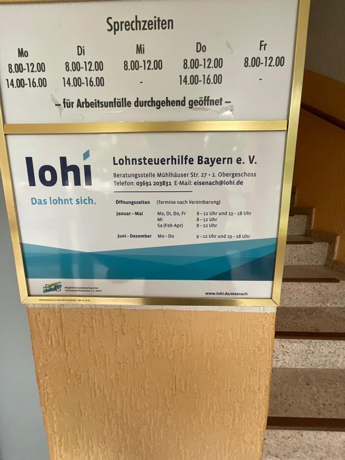 Bilder Lohi - Eisenach | Lohnsteuerhilfe Bayern e. V.