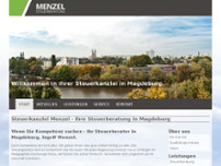 Steuerkanzlei Dipl.Kfm. I. Menzel website screenshot