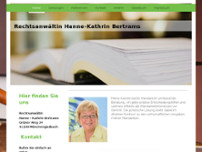 Rechtsanwältin Hanne-Kathrin Bertrams website screenshot