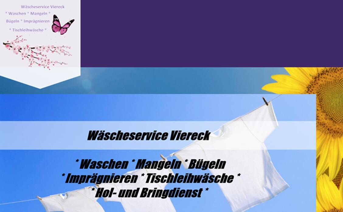 Bilder Wäscheservice Viereck