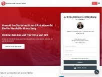 Website Screenshot Rechtsanwalt Imanuel Schulz - Kanzlei für Sozialrecht und Arbeitsrecht