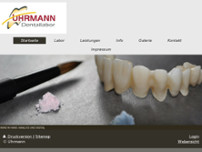 Dentallabor Uhrmann website screenshot