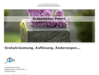 Grabarbeiten Peters website screenshot