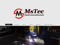 MsTec Metall & Schweißtechnik website screenshot