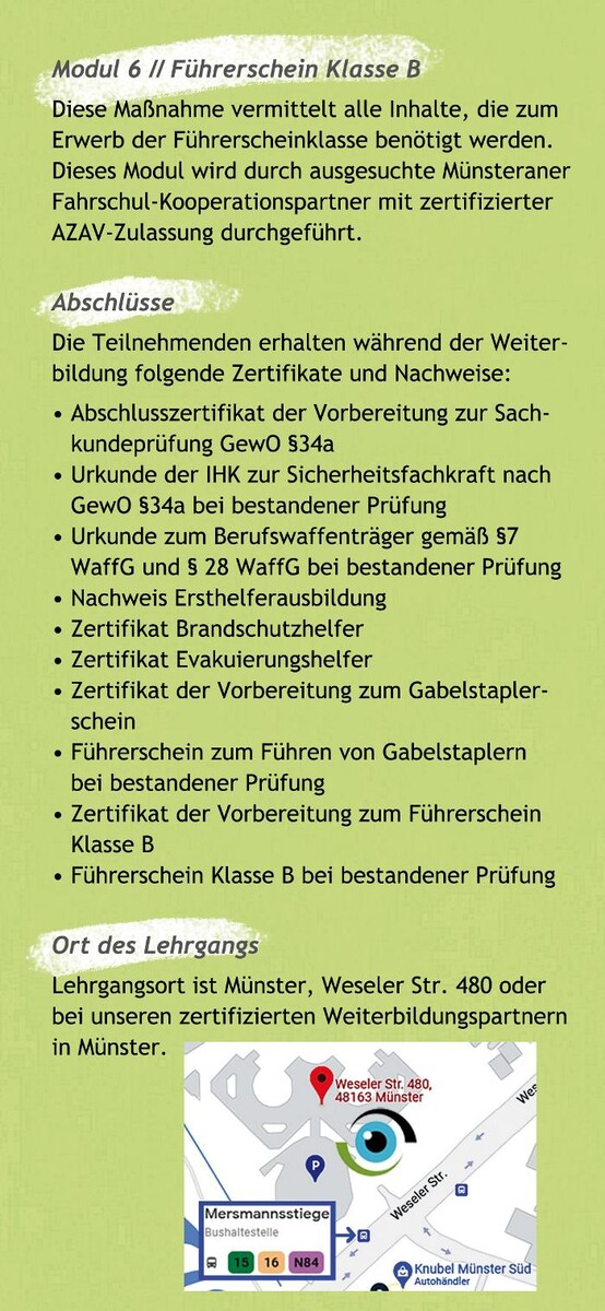 Bilder SicherheitsdienstAnbieter Grüntgens Münster