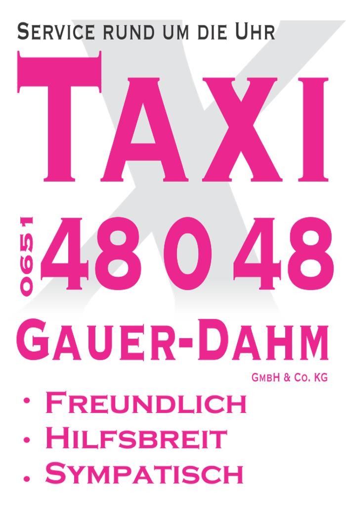 Taxi Gauer-Dahm Taxiunternehmen Logo