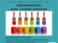 Website Screenshot Maler und Lackiererbetrieb Herold