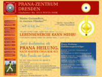 Prana-Zentrum Dresden e.V. website screenshot