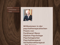 Psychotherapeut Ferdinand Mann website screenshot