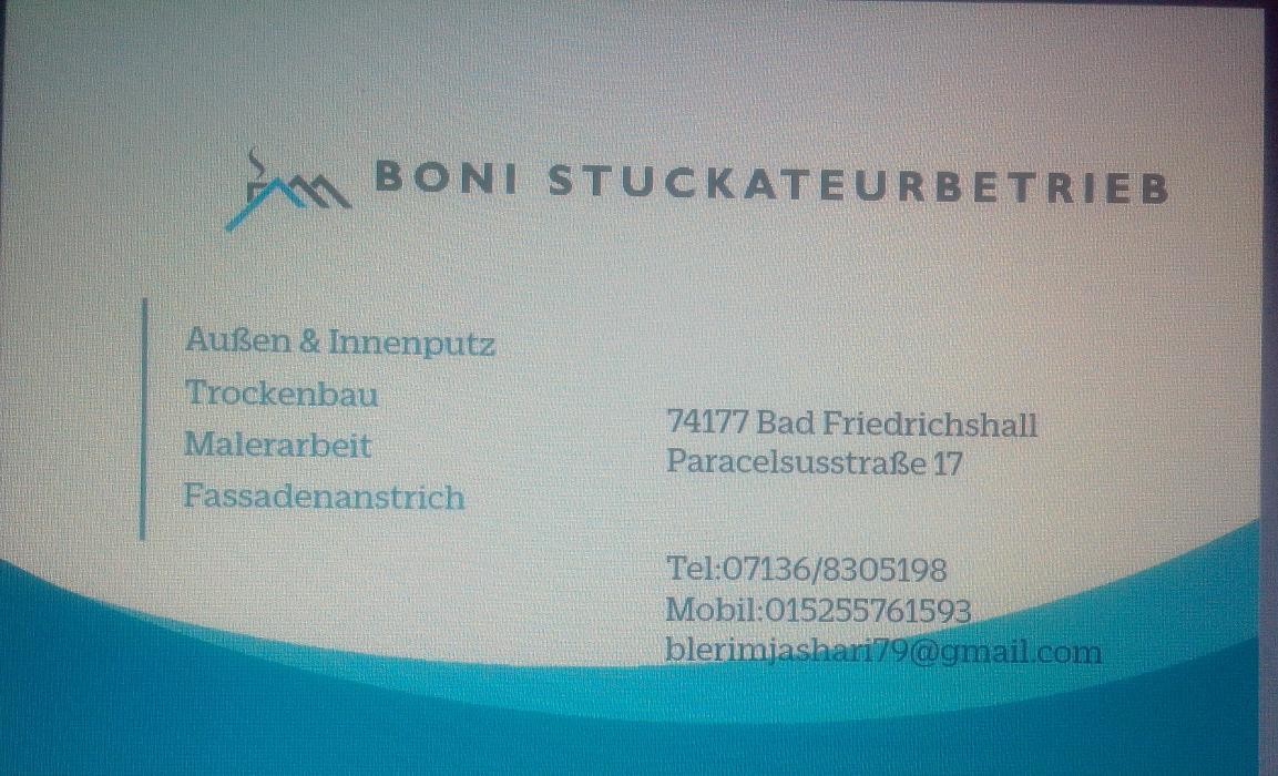 Boni Stuckateurbetrieb Logo