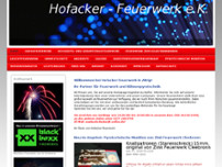 Hofacker Feuerwerk e.K. website screenshot