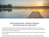 RWC Rechtsanwälte Rudolph & Weigand website screenshot