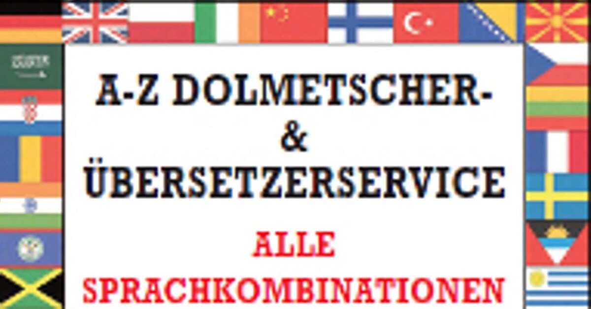 A - Z Dolmetscher & Übersetzerservice Logo