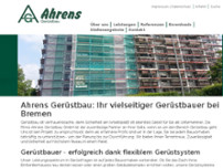 Ahrens Gerüstbau GmbH website screenshot