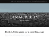 Brehm Elmar Rechtsanwalt website screenshot