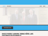 Rechtsanwälte Lahmann - Höfer - Faulenbach website screenshot