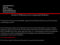 Augenoptik Malinnis website screenshot