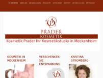 Kosmetik Prader website screenshot