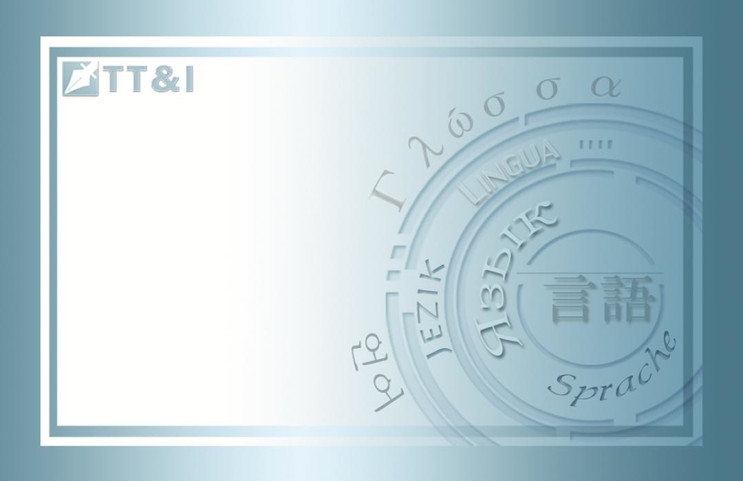 Bilder Übersetzungsdienst T T & I