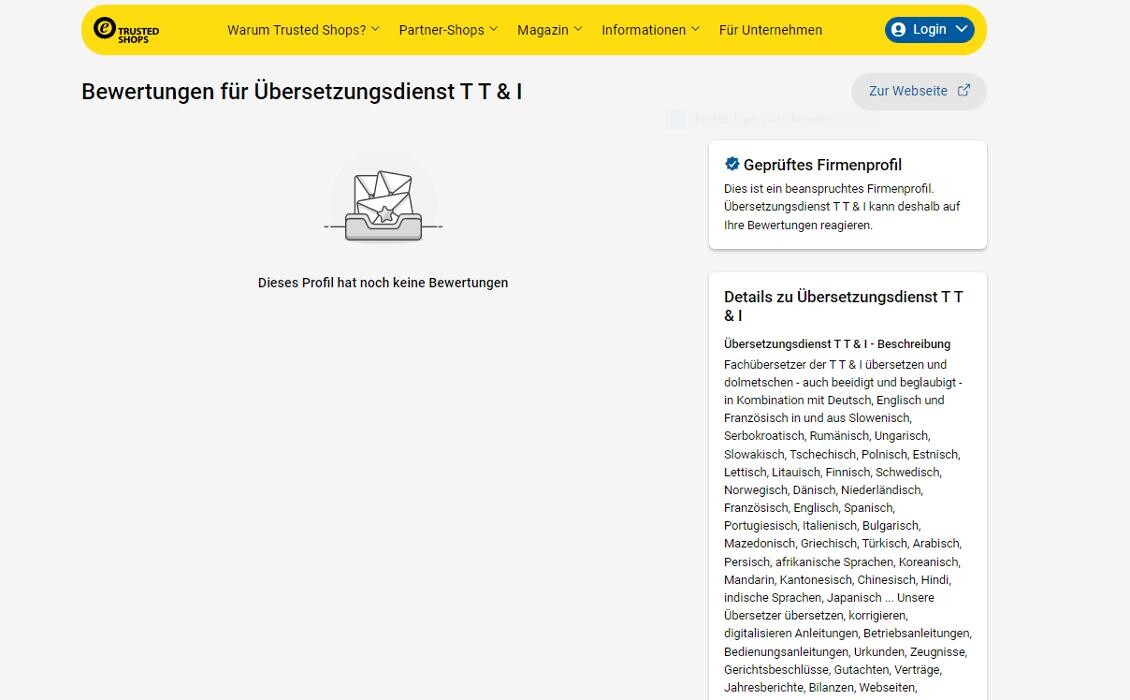 Bilder Übersetzungsdienst T T & I