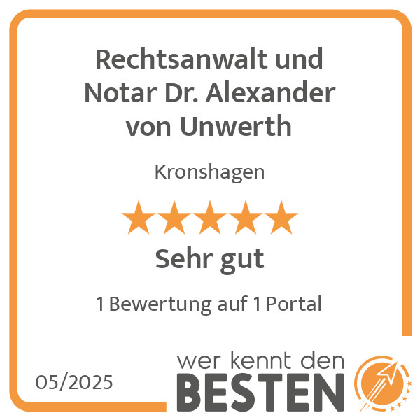 Bilder Rechtsanwalt und Notar Dr. Alexander von Unwerth