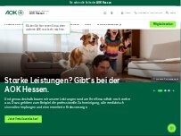 Website Screenshot AOK Hessen - Kundencenter Hofgeismar