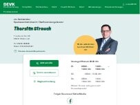Website Screenshot DEVK Versicherung: Thorsten Strauch (Berater*in ausgeschieden)