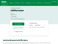 Website Screenshot DEVK Versicherung: Steffen Domke (Berater*in ausgeschieden)