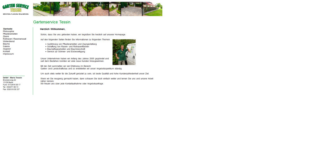 Bilder Detlef-Mario Tessin Garten Service Tessin