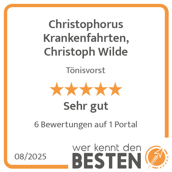 Bilder Christophorus Krankenfahrten, Christoph Wilde