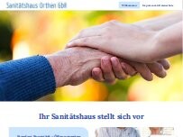 Website Screenshot Sanitätshaus Orthen