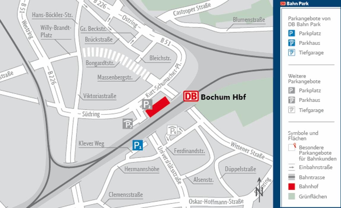 Bilder DB BahnPark Parkplatz Klever Weg P1