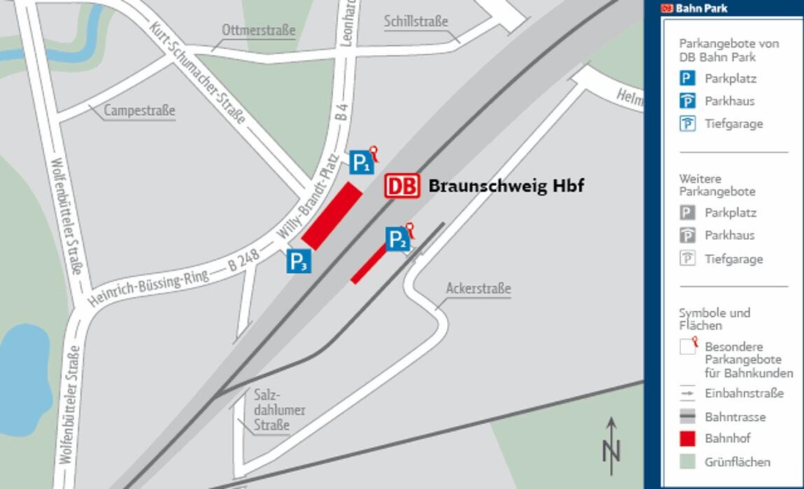 Bilder DB BahnPark Parkplatz Hauptbahnhof West P3