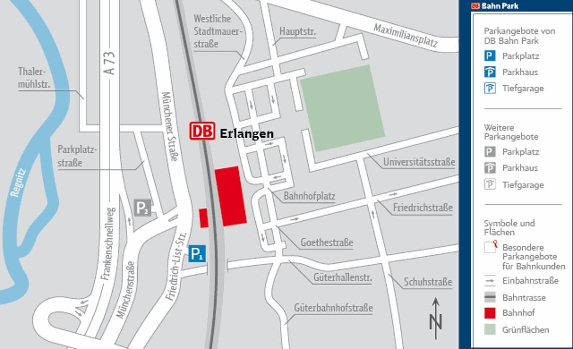 Bilder DB BahnPark Parkplatz Bahnhof P1