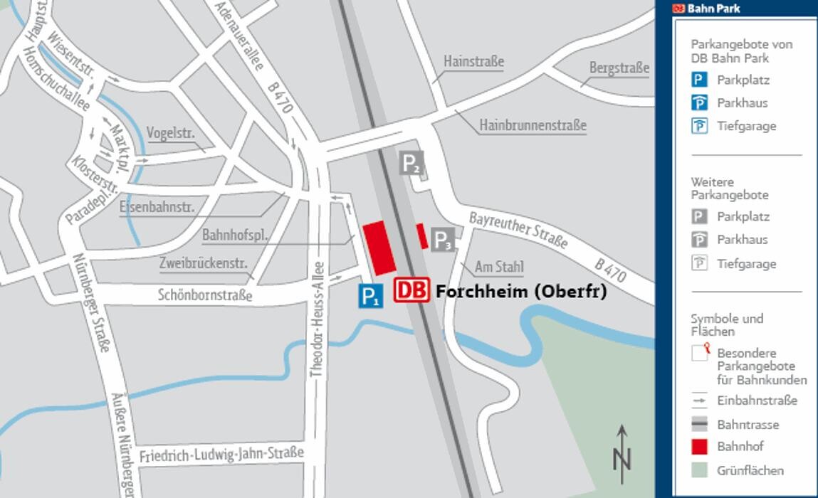 Bilder DB BahnPark Parkplatz Bahnhof P1 rechts