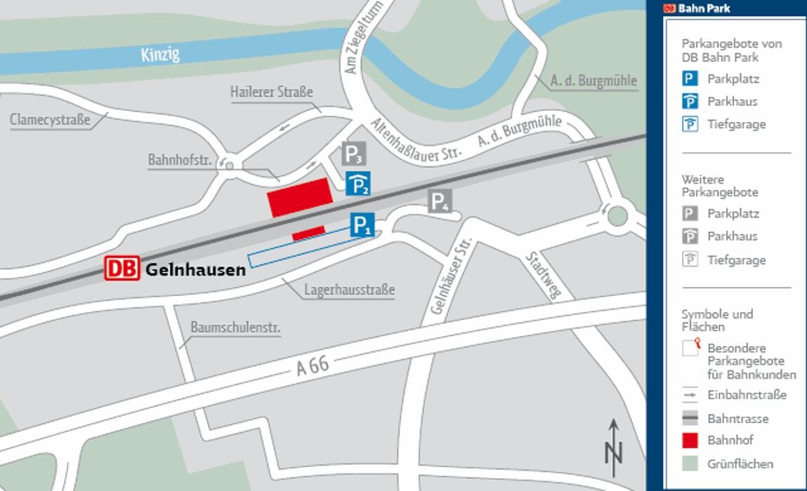 Bilder DB BahnPark Parkplatz Bahnhof P1