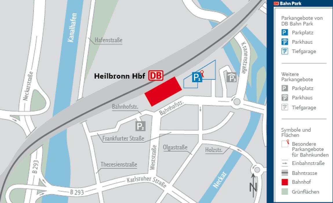 Bilder DB BahnPark Parkplatz Hauptbahnhof P1