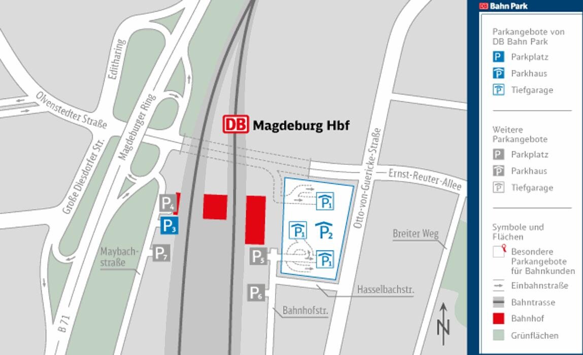 Bilder DB BahnPark Tiefgarage City Carré / Hauptbahnhof P1