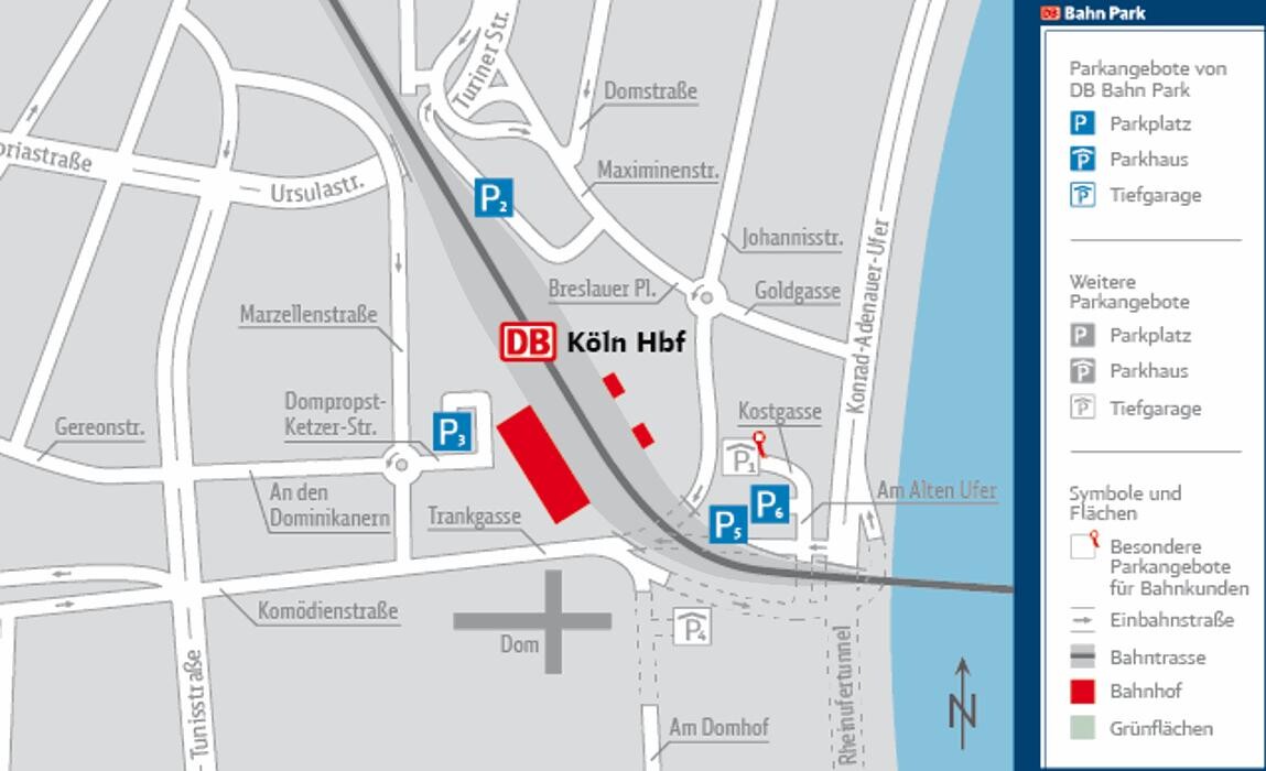 Bilder DB BahnPark Parkplatz Trankgasse P5